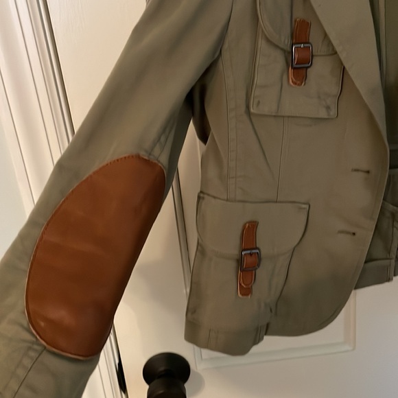 Y2K BCBG Max Azria military 3/4 sleeve jacket - Picture 3 of 8